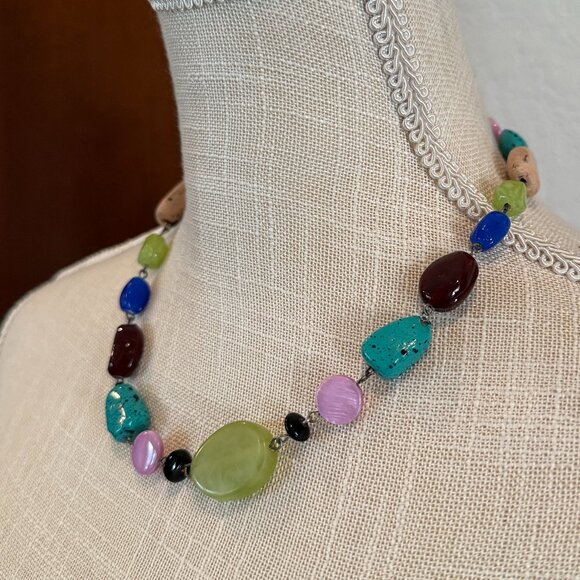 Colorful and Fun Beaded Necklace - Picture 3 of 4